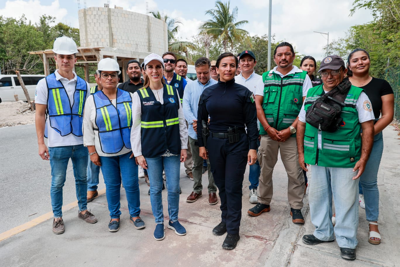 Supervisa Atenea Gómez los avances de la construcción de la Caseta de