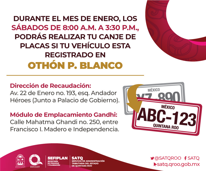 Canje De Placas 2023 Código Rojo