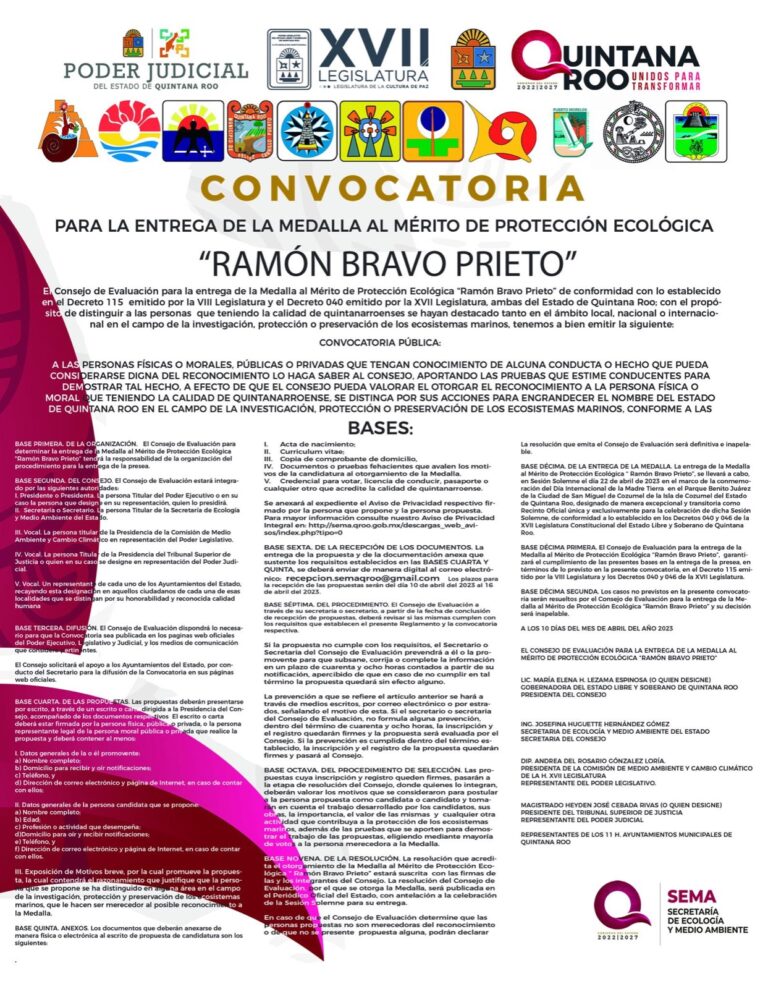 "Convocatoria abierta para el reconocimiento al Mérito de Protección ...
